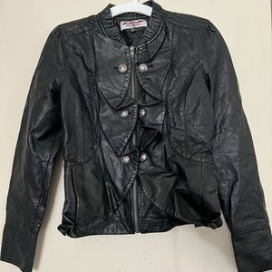 Black Vegan Leather Jacket